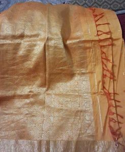 Yellow Silk Saree