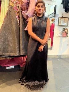 Navy blue New gown | casual party wear