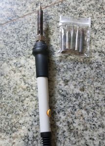 Two Soldering Tools And Iron Tips