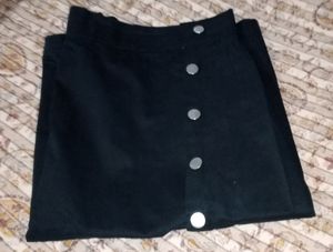 Popnetic Branded Black Skirt