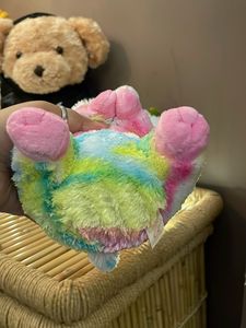 Rainbow Striped Bunny Plush