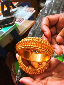 Allay Gold Plated Bangles