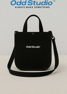Odd Studio Black Canvas Tote Bag