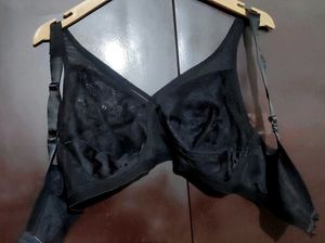 Black ⚫ Net Pattern Bra For 46 Bust