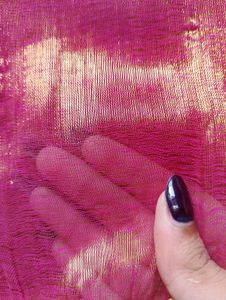 Tissue Silk Pink Saree