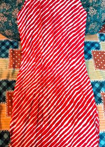 Red &amp; White Striped Top - XS