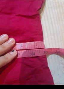 Pure Cotton Cute Pink Top, Size-S