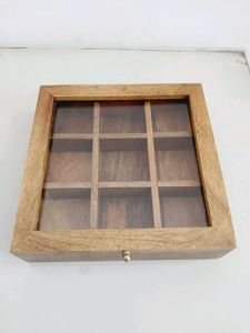 Wooden Shadow Box Display Case Oriflame