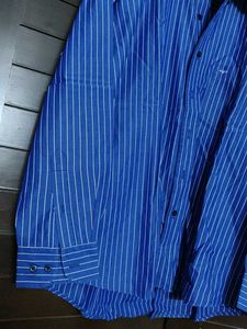 Colorplus Men Striped Blue Shirt