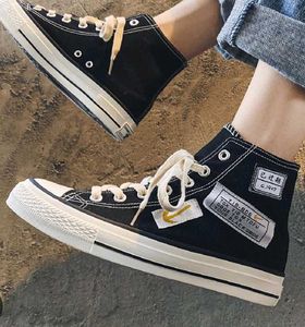 CVRNYLOM Black High Top Skateboarding Sneakers