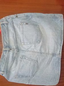 Denim Light Skort
