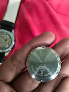 Classic Silver &amp; Black Men&#39;s Watch Dial Case Chang