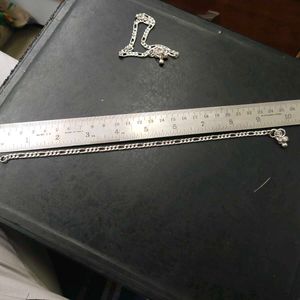 Pure Silver Fancy Figaro Chain Ghungroo Anklets