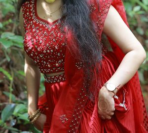 Red Stone Work Lehenga💃👠♥️