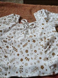 Floral Print Girls Top