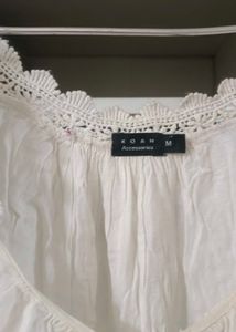 White Embroidered Floral Dress