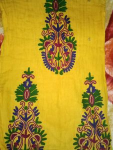 Yellow Embroidered Top