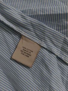 Sky Blue Striped Bell Sleeve shirt