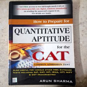 Quantitative Attitude Book For CAT: Arun Sharma