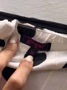 Polka Dot Cropped Pants