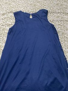 Navy Blue Lace Dress