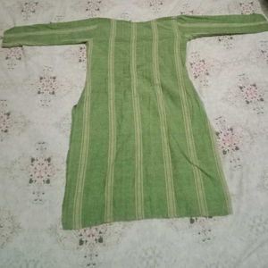 Green Striped Tunic Dress