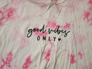 Crop Top Pink And White