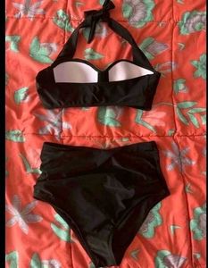 Push Up- High waisted Bikini Set