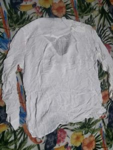 White Long Sleeve Top