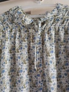 Floral Print Long Sleeve Blouse