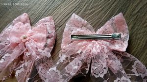 Lace Bow Hair Clips