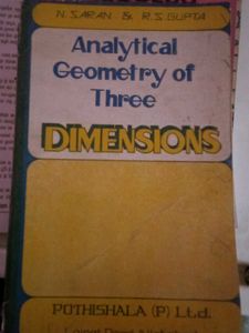 Analytical Geometry Of Three Dimensions