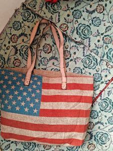 American Flag Tote Bag