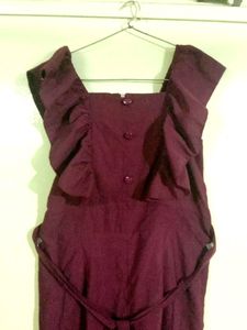 Wine Jumpsuit 💜