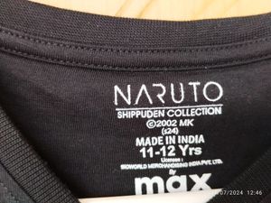 Boy&#39;s Black Tshirt  Naruto 11-12yr