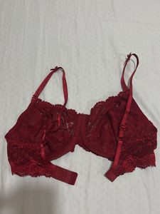 Red Lace Bra