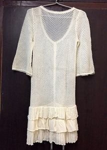 White Net Shear Dress