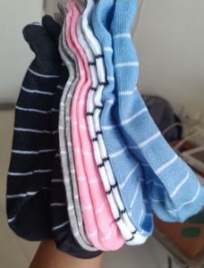 Striped Ankle Socks - Pack of 5