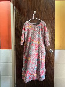 42 bust Floral Print Kurta for women