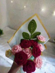 Crochet Rose Bouquet