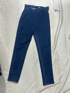 Navy Blue Jeggings W Chain