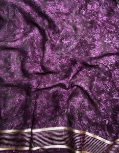 Elegant Floral Print Saree