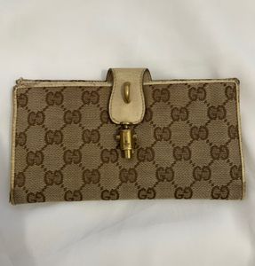 Gucci GG Vintage Coded Bulet LeatherBifold Wallet