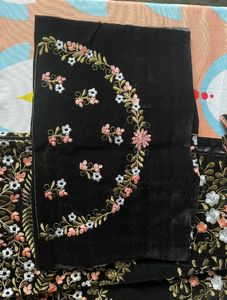 Elegant Black Embroidered Lehenga Choli (CA)