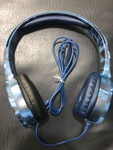 Blue Camo Headphones