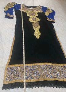 Elegant Black &amp; Blue Kurta