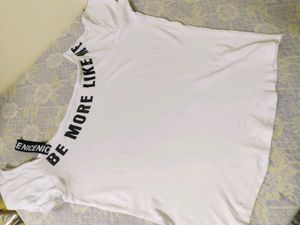 White Off Shoulder Crop Top