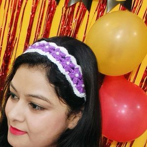 Combo Of Two  Crochet Flower Headband.