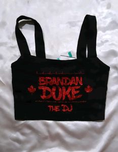 Black 'Brendan duke Crop Top