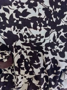 Floral Brown Wrap Dress